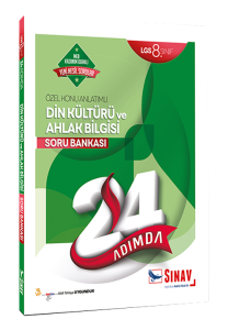 Sınav Yayınları 8. Sınıf LGS Din Kültürü ve Ahlak Bilgisi 24 Adımda Özel Konu Anlatımlı Soru Bankası