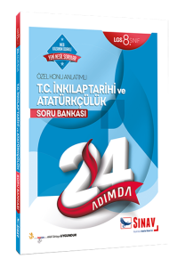 Sınav Yayınları 8. Sınıf LGS T.C. İnkılap Tarihi ve Atatürkçülük 24 Adımda Özel Konu Anlatımlı Soru 