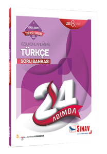 Sınav Yayınları 8. Sınıf LGS Türkçe 24 Adımda Özel Konu Anlatımlı Soru Bankası